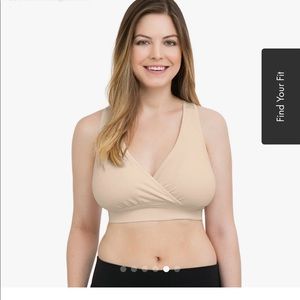 Kindred bravely French terry scoopback nursing bra, medium size